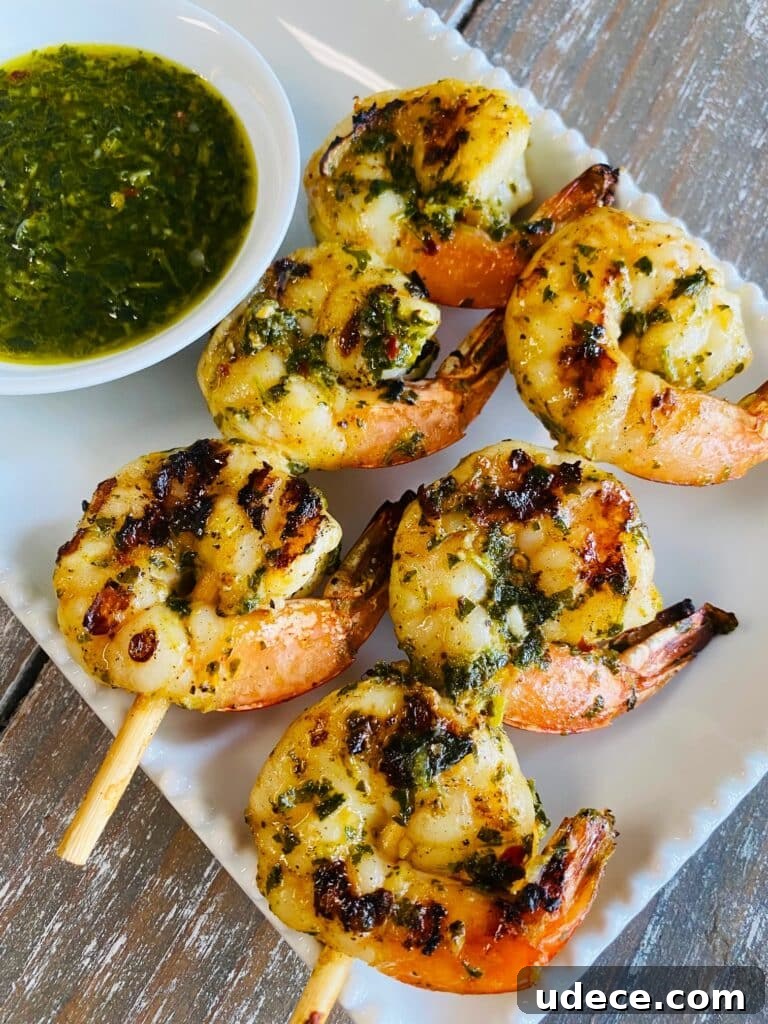 Grilled Gremolata Shrimp Skewers