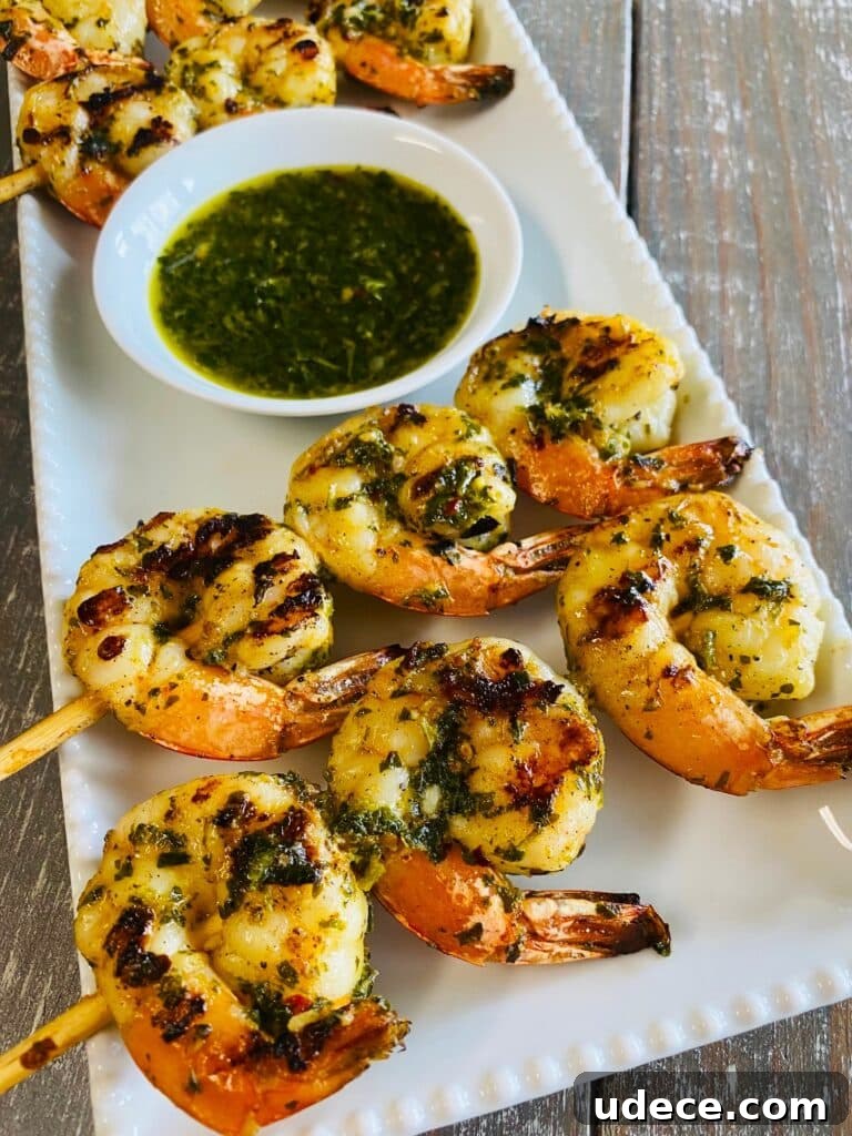 Grilled Gremolata Shrimp Skewers