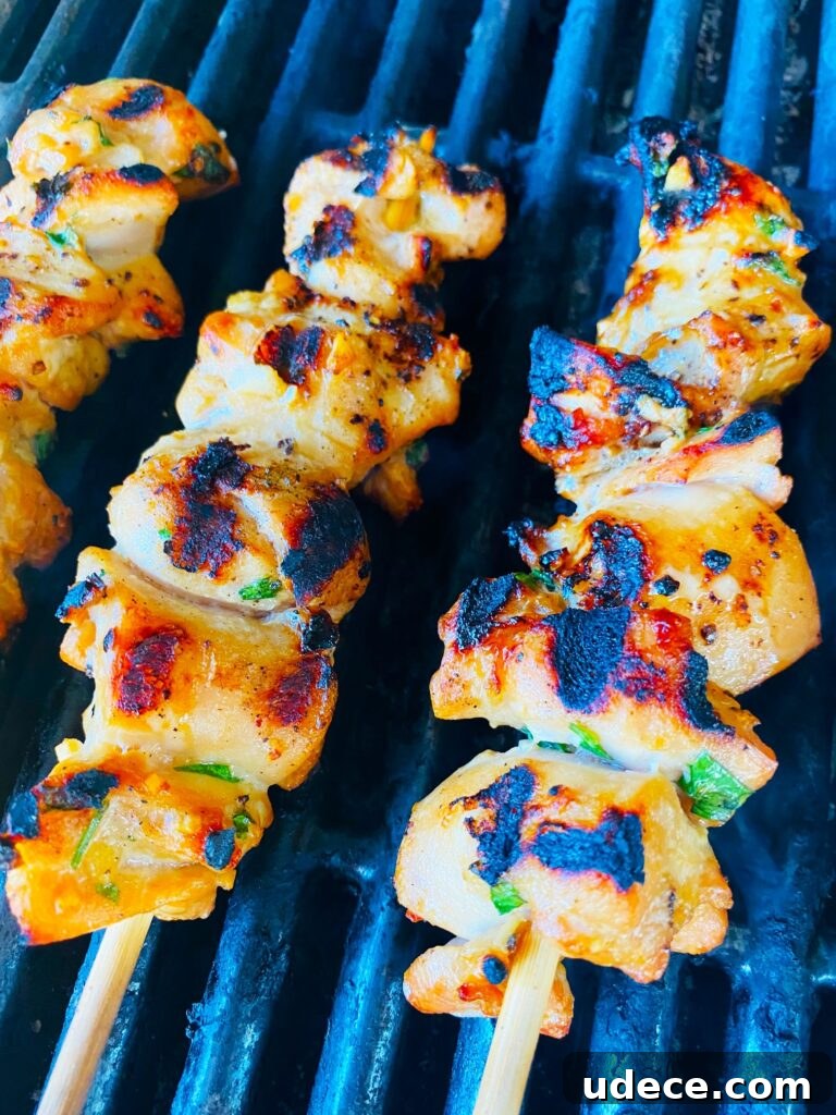 Grilled Thai Chicken Skewers