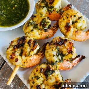 Grilled Gremolata Shrimp Skewers