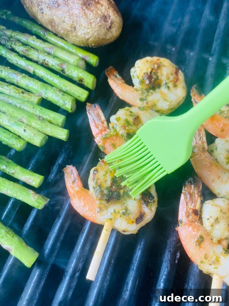 Grilled Gremolata Shrimp Skewers