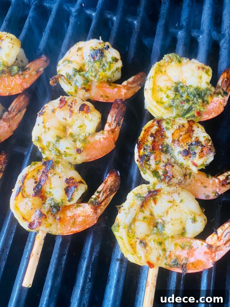 Grilled Gremolata Shrimp Skewers