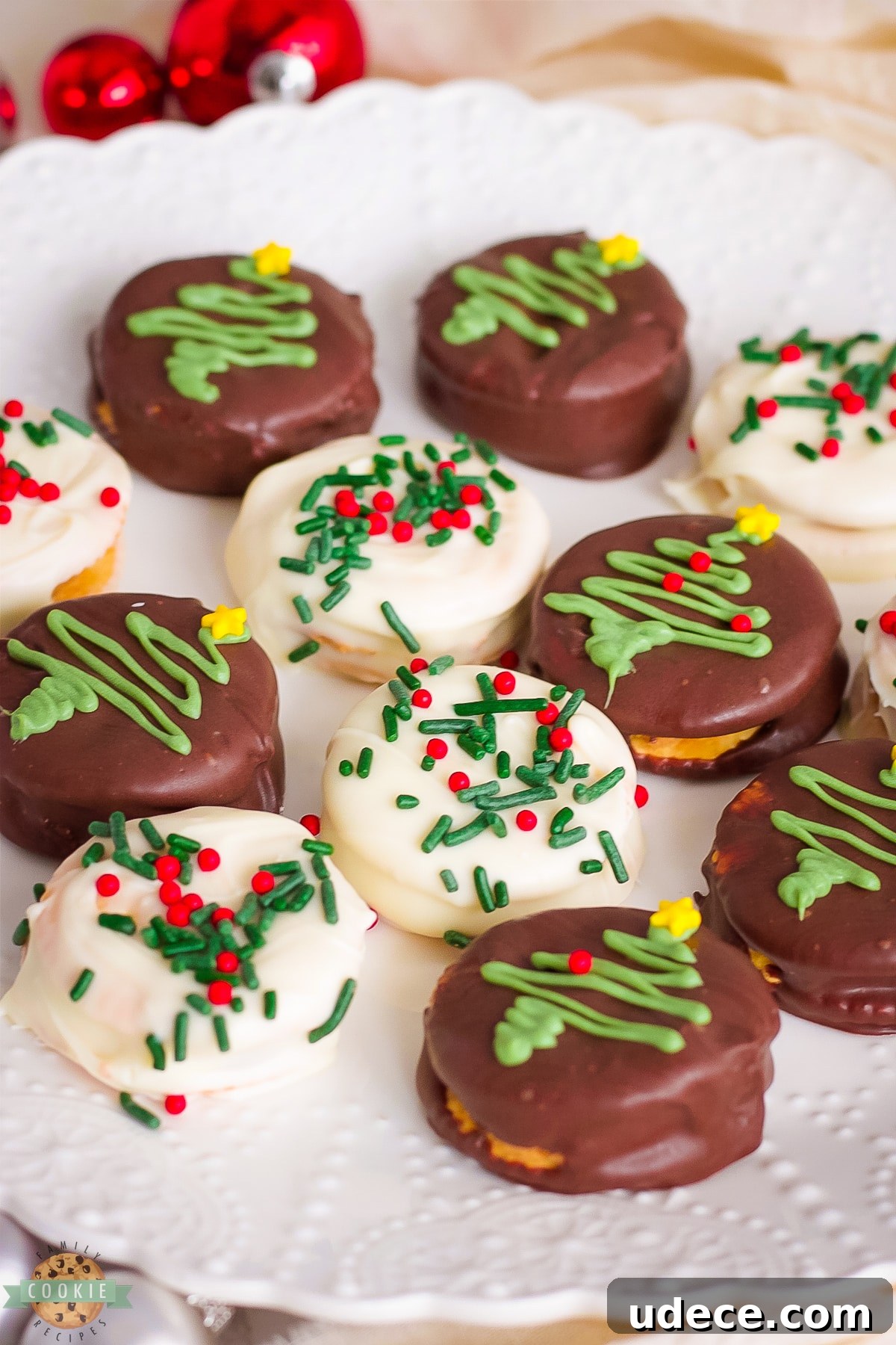 Chocolate Ritz Cracker Cookies with Melted Chocolate Drizzle 2 chocolate covered Ritz crackers