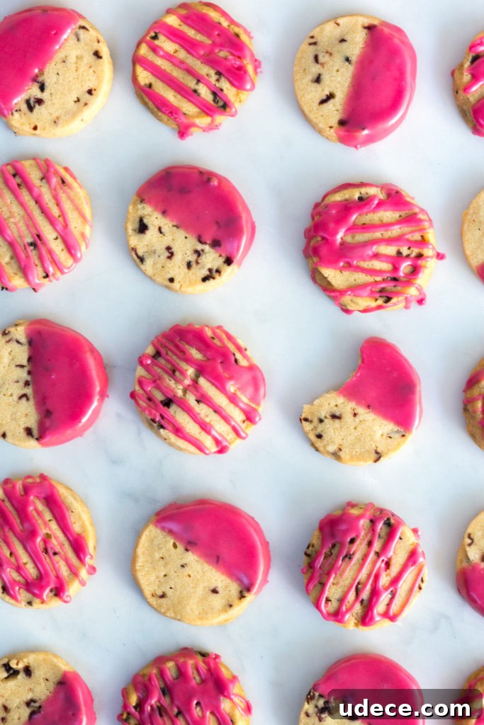 Hibiscus-Glazed Shortbread Cookies: Floral Tea Cookie Recipe 14 Glazed Hibiscus Shortbread Cookie grid