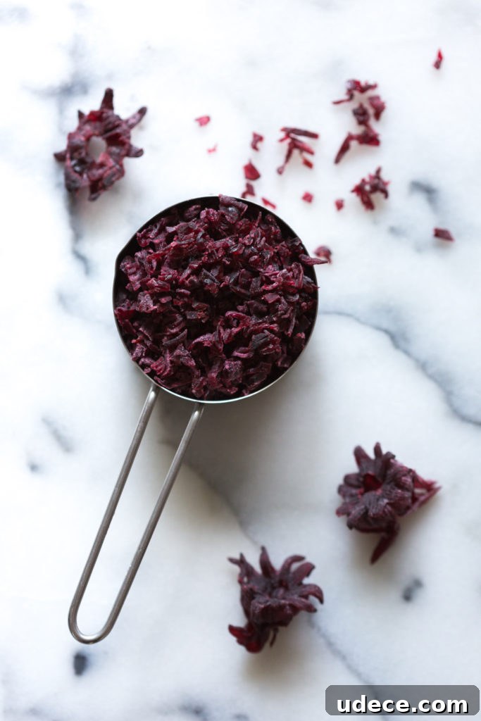 Hibiscus-Glazed Shortbread Cookies: Floral Tea Cookie Recipe 4 Chopped dried hibiscus flowers