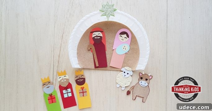 nativity paper plate craft