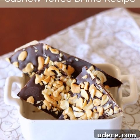 cashew toffee brittle