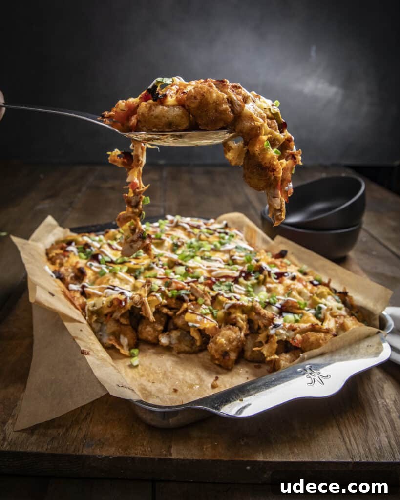 BBQ Chicken Totchos: Loaded Tater Tot Nachos Recipe 3 img 1656 2