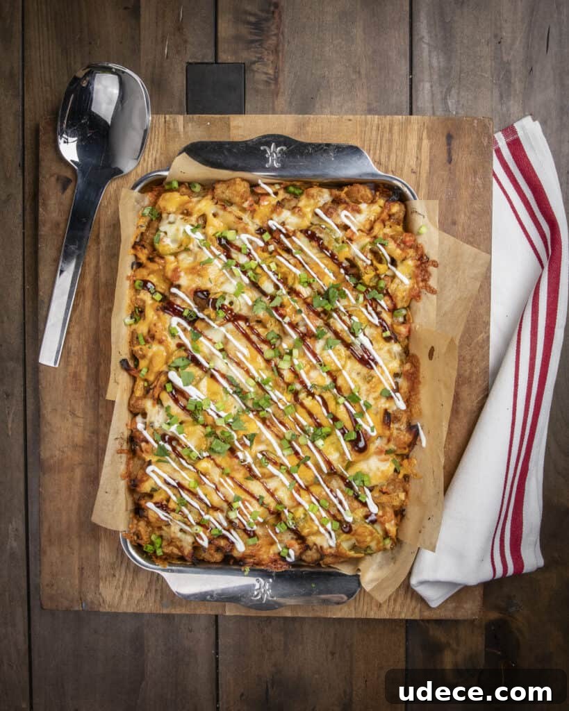 BBQ Chicken Totchos: Loaded Tater Tot Nachos Recipe 9 img 1656 8