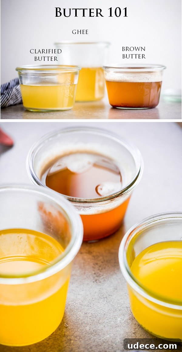 Butter 101: How to Make Clarified Butter, Ghee, and Brown Butter. Ghee vs clarified butter Butter 101: How to Make Clarified Butter, Ghee, and Brown Butter. Ghee vs clarified butter
