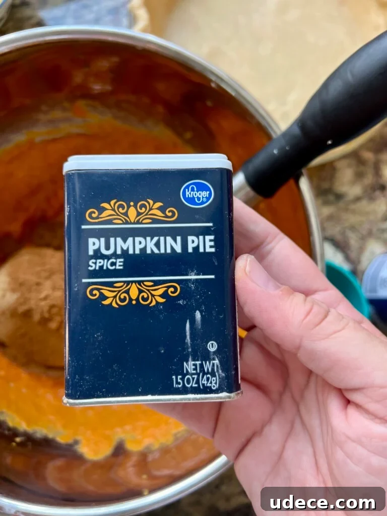 Sourdough Pumpkin Pie Recipe: Flaky Crust with Spiced Filling 7 Whisking filling
