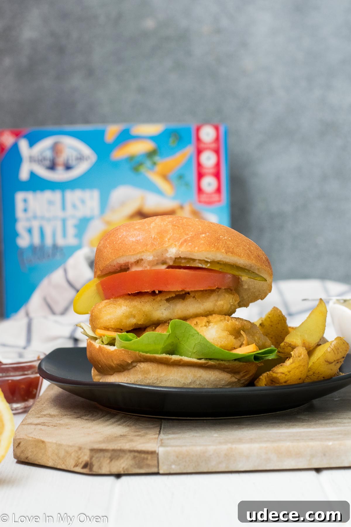 crispy fish burger