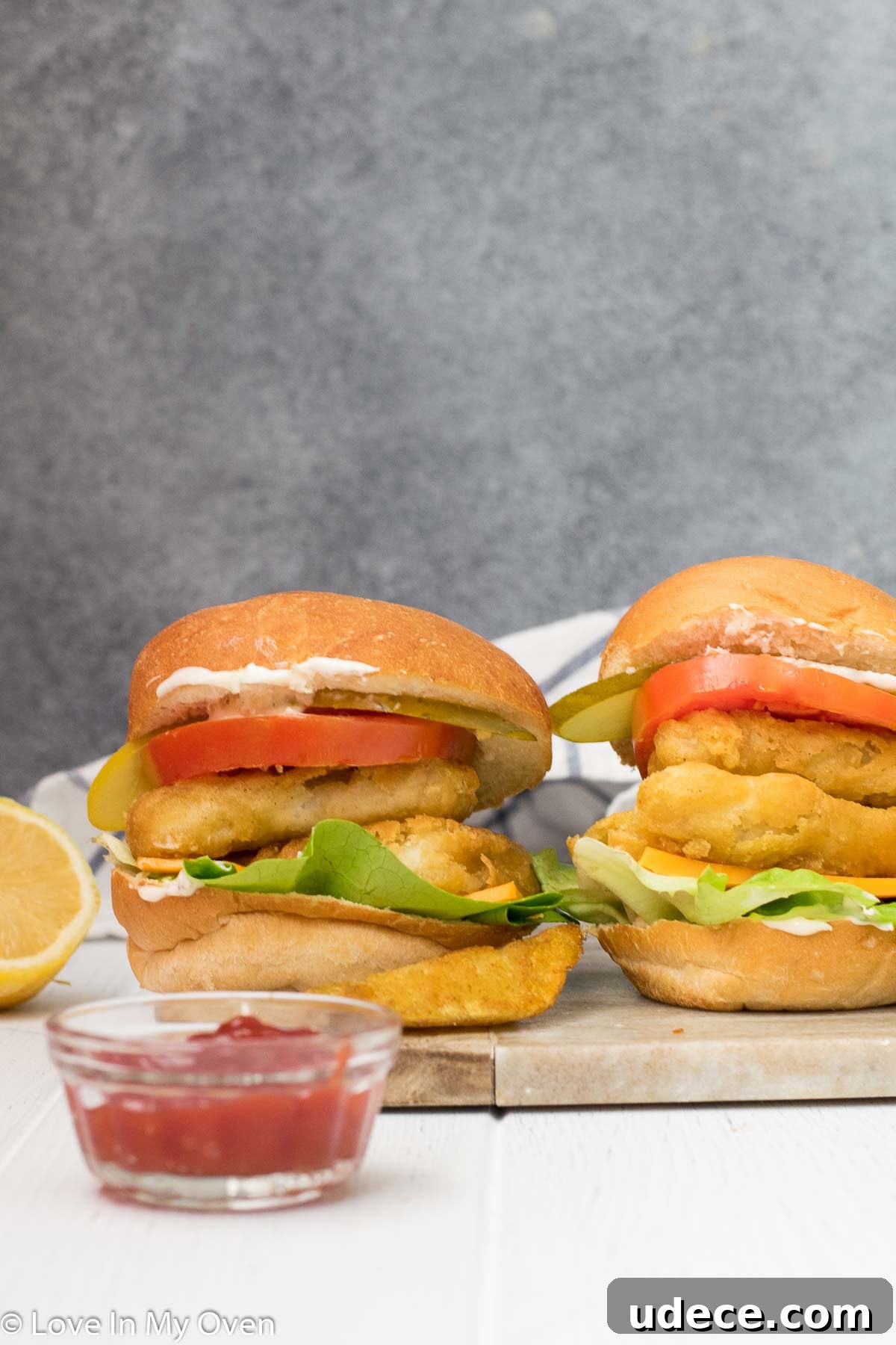 crispy fish burger