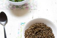 Brightening Green Lentil Salad with Lemon Herb Vinaigrette