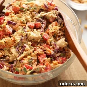 thai peanut chicken salad