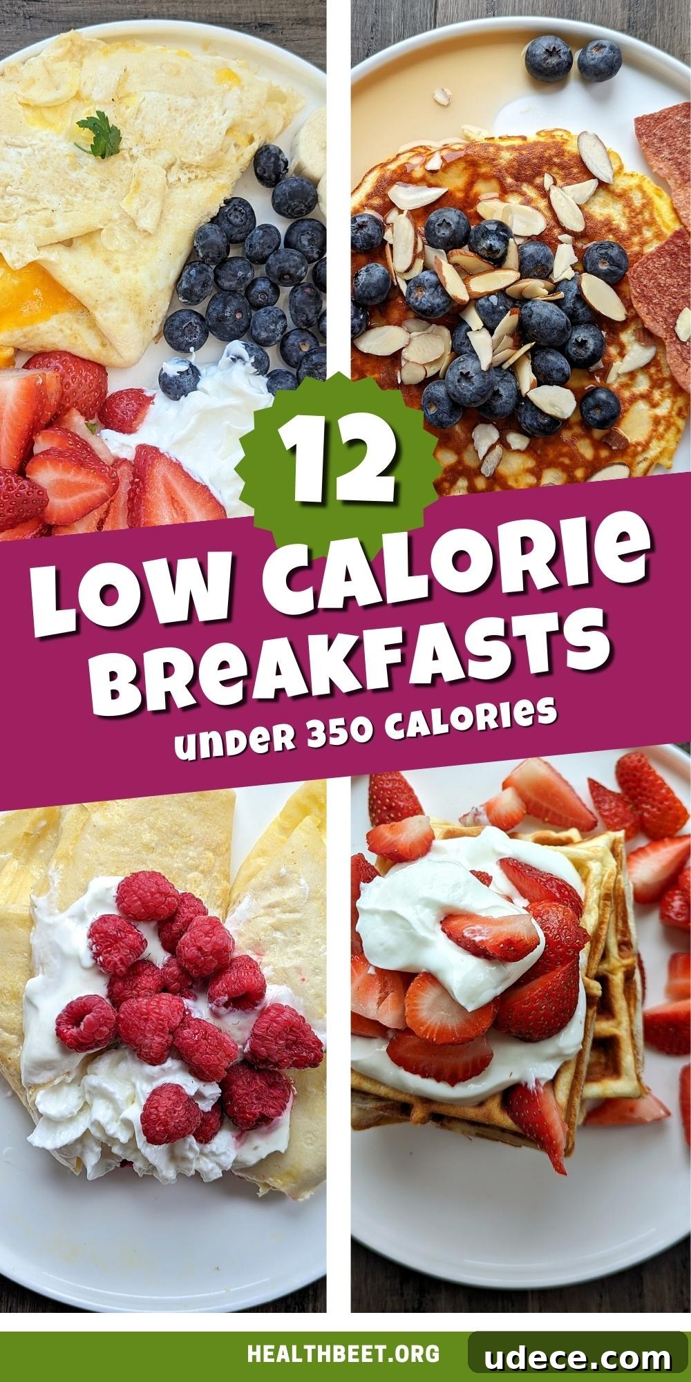 12 Low-Calorie Breakfasts for Weight Loss — 350 Cal, 40P/30C/30F 5 12 low calorie breakfast ideas- under 350 calories