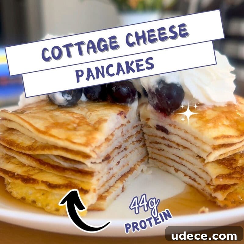 12 Low-Calorie Breakfasts for Weight Loss — 350 Cal, 40P/30C/30F 6 cottage cheese pancakes 44 g protein and under 400 calories