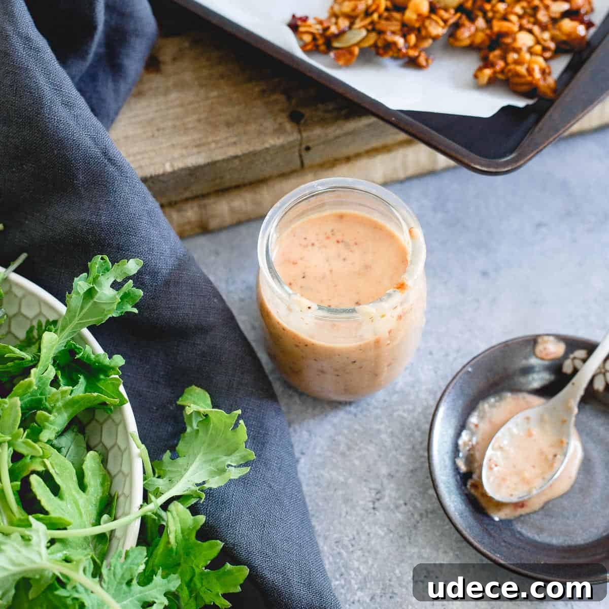Tart cherries and dijon mustard combine in this easy homemade dressing to liven up this bay scallop baby kale corn salad. Tart cherries and dijon mustard combine in this easy homemade dressing to liven up this bay scallop baby kale corn salad.