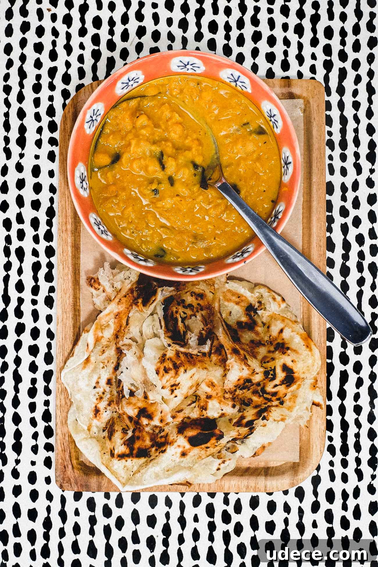 Roti Canai with Dhal | cookeatworld.com Roti Canai with Dhal