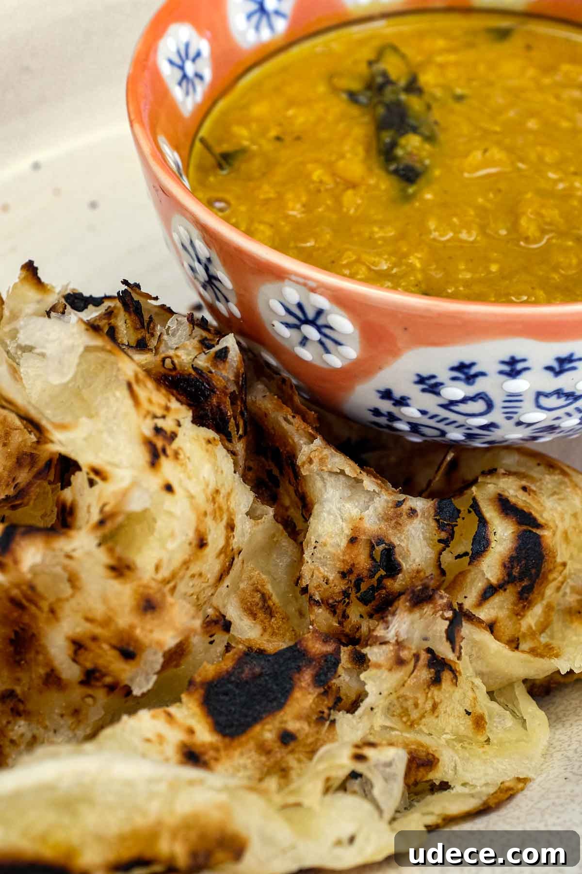 Crispy Roti Canai with Fragrant Dhal Curry 13 Roti Canai with Dhal