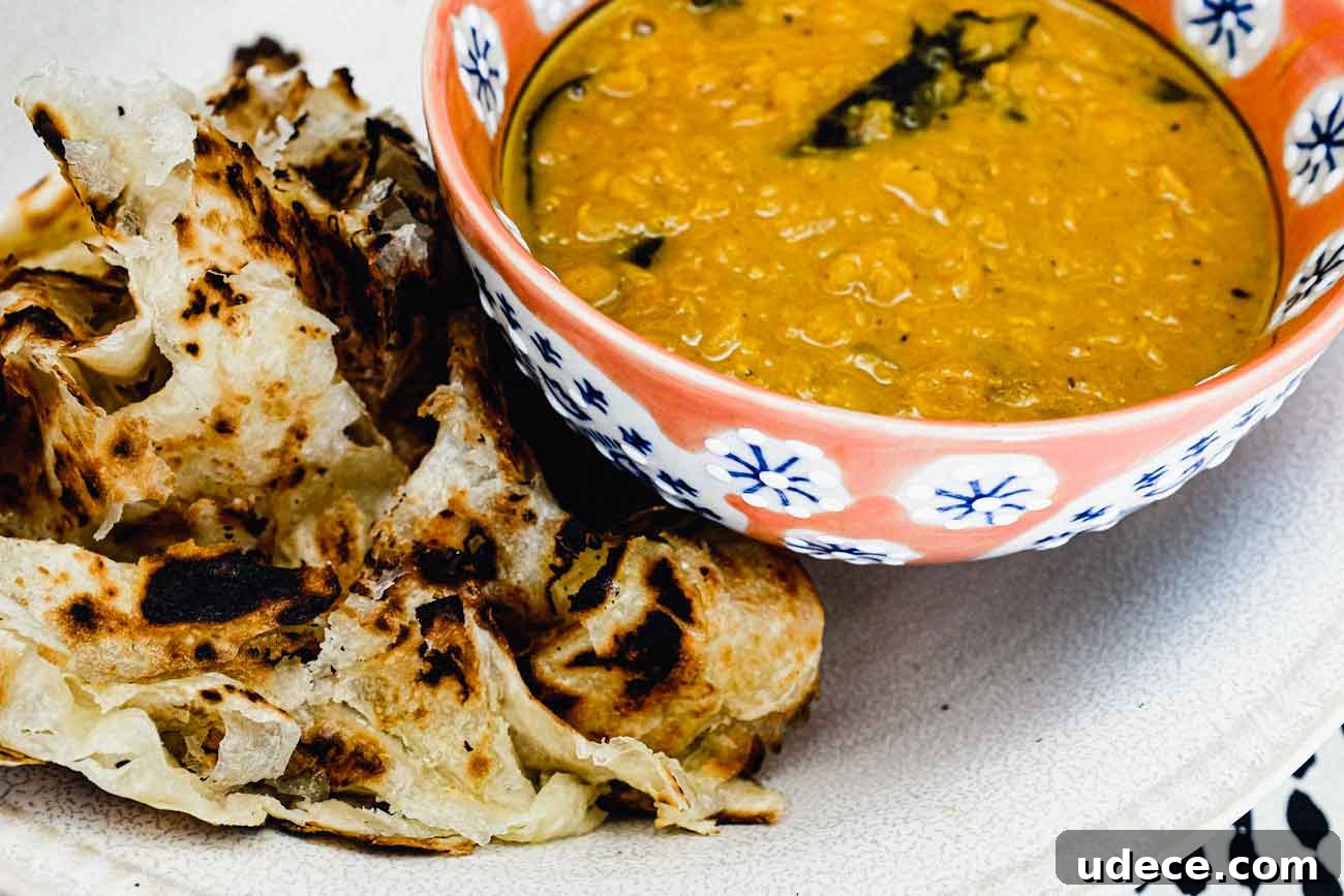 Crispy Roti Canai with Fragrant Dhal Curry 14 Roti Canai with Dhal