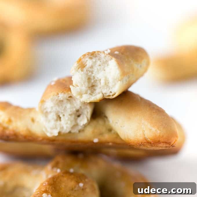 Quick 30-Minute Soft Pretzels Recipe You Can Make at Home 4 Texture of homemade soft pretzels