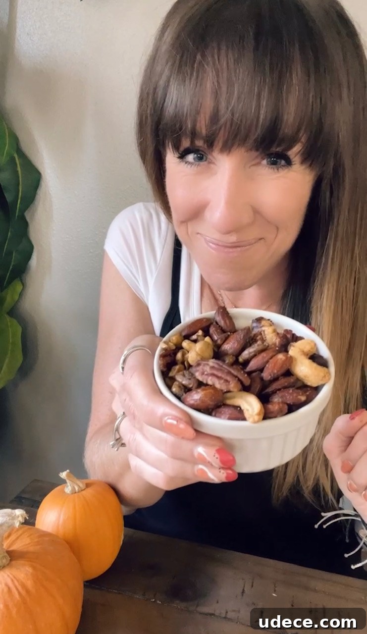 Pumpkin Spice Roasted Nuts Recipe for Fall Snacking 3 Pumpkin Spice Nuts 1