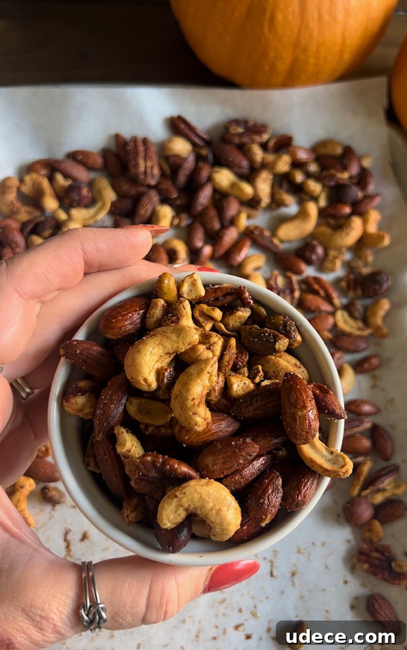Pumpkin Spice Roasted Nuts Recipe for Fall Snacking 6 IMG_2330