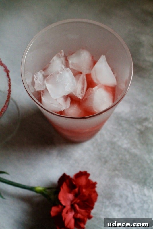 Sparkling Strawberry Satin Kiss: Valentine's Day Rum Cocktail 11 shake and strain
