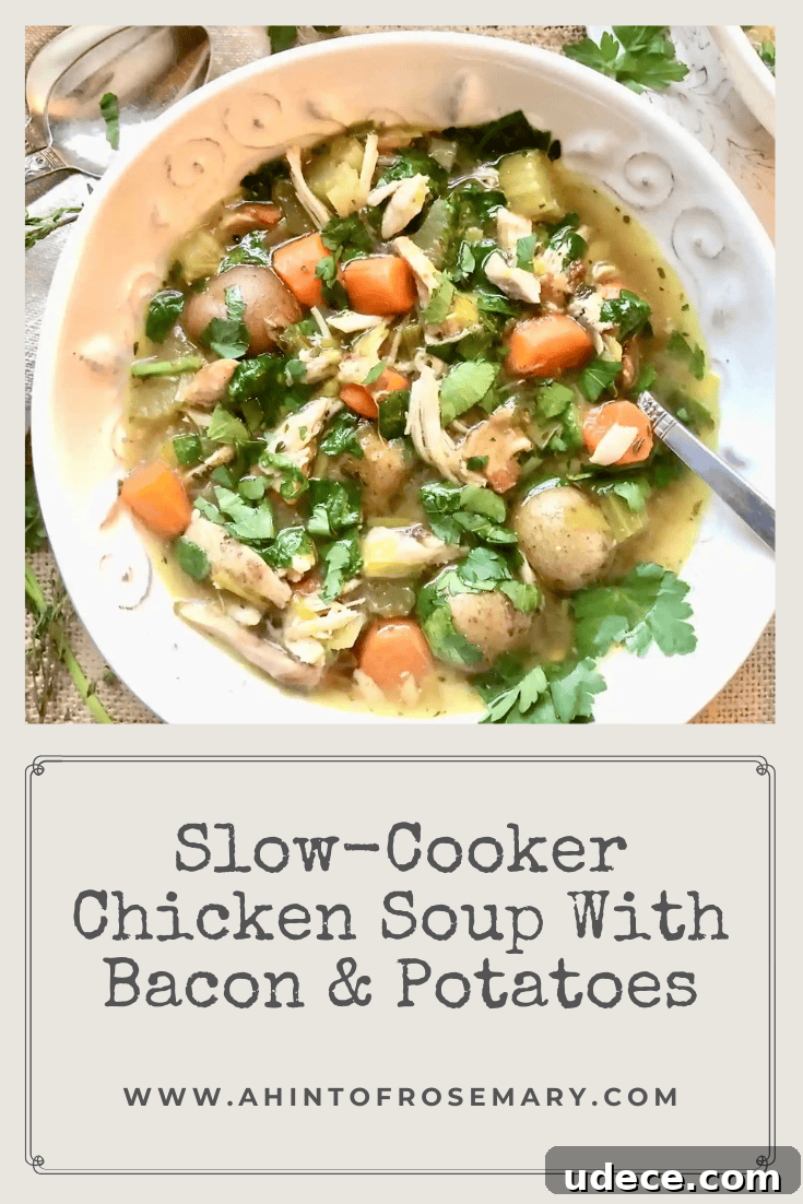 Slow-Cooker Chicken Soup With Bacon & Potatoes