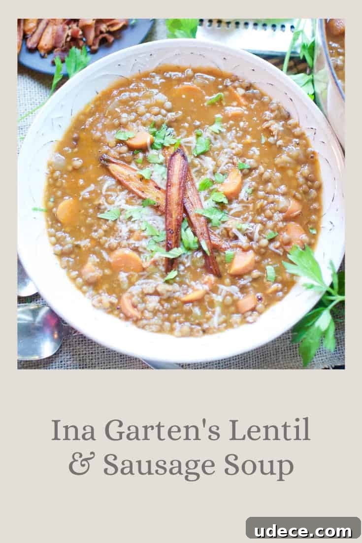 Ina Garten's Lentil & Sausage Soup