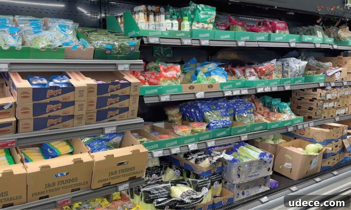 Save Money on Groceries at Aldi: 7 Practical Tips 2 Showing shelves of fresh vegetable produce at Aldi.