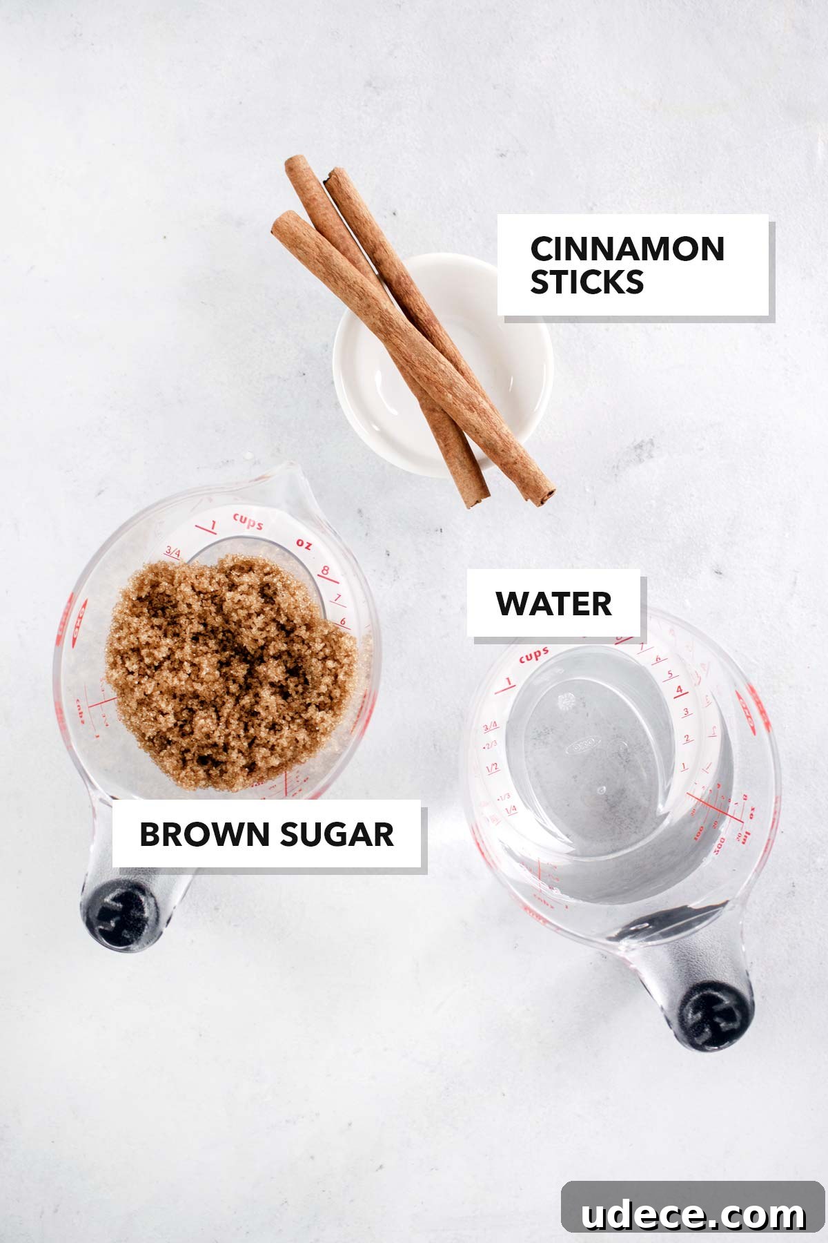 Brown Sugar Cinnamon Syrup Recipe — 3-Ingredient Homemade Syrup 4 Brown sugar cinnamon syrup ingredients.