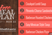 Week 33 Meal Plan for Group 1: Daily Dinner & Prep Guide