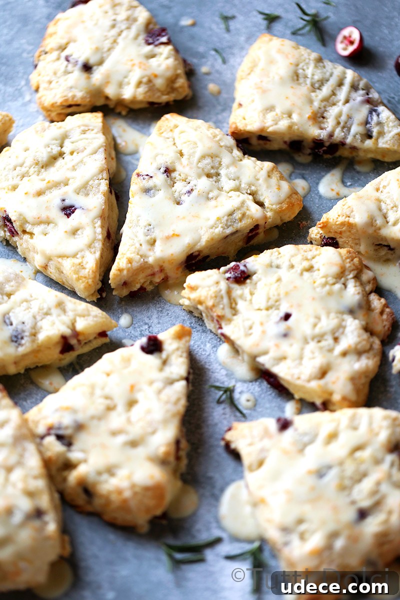 Cranberry Orange Cream Scones