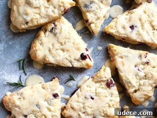 Cranberry Orange Cream Scones