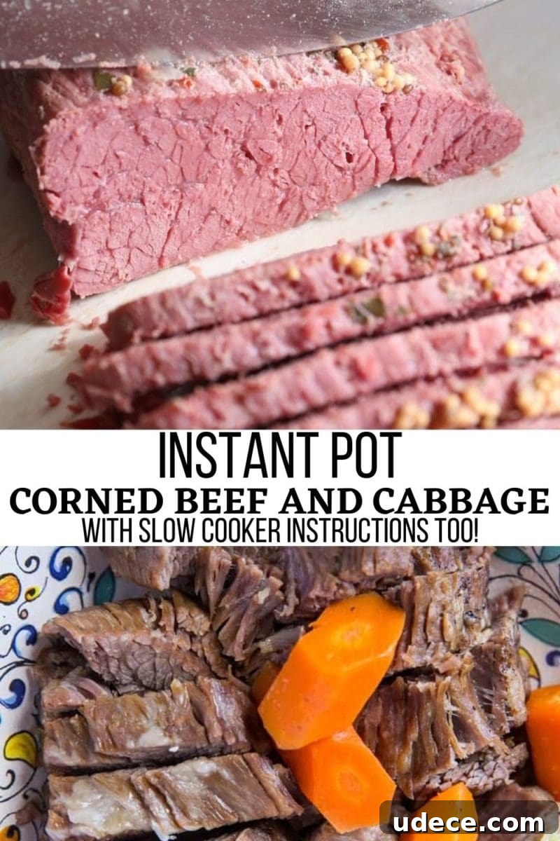 Instant Pot Corned Beef and Cabbage Recipe for St. Patrick’s Day 7 Instant Pot Corned beef graphic