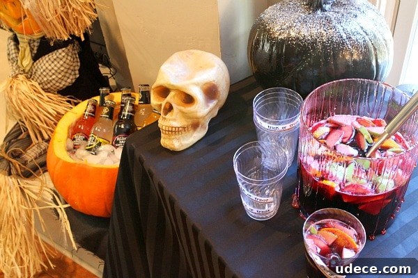 Adult Halloween Party - Beverage Station