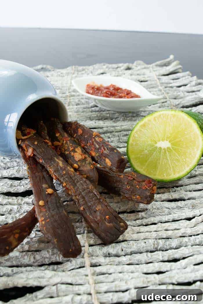 Chili Lime jerky Finished with lime