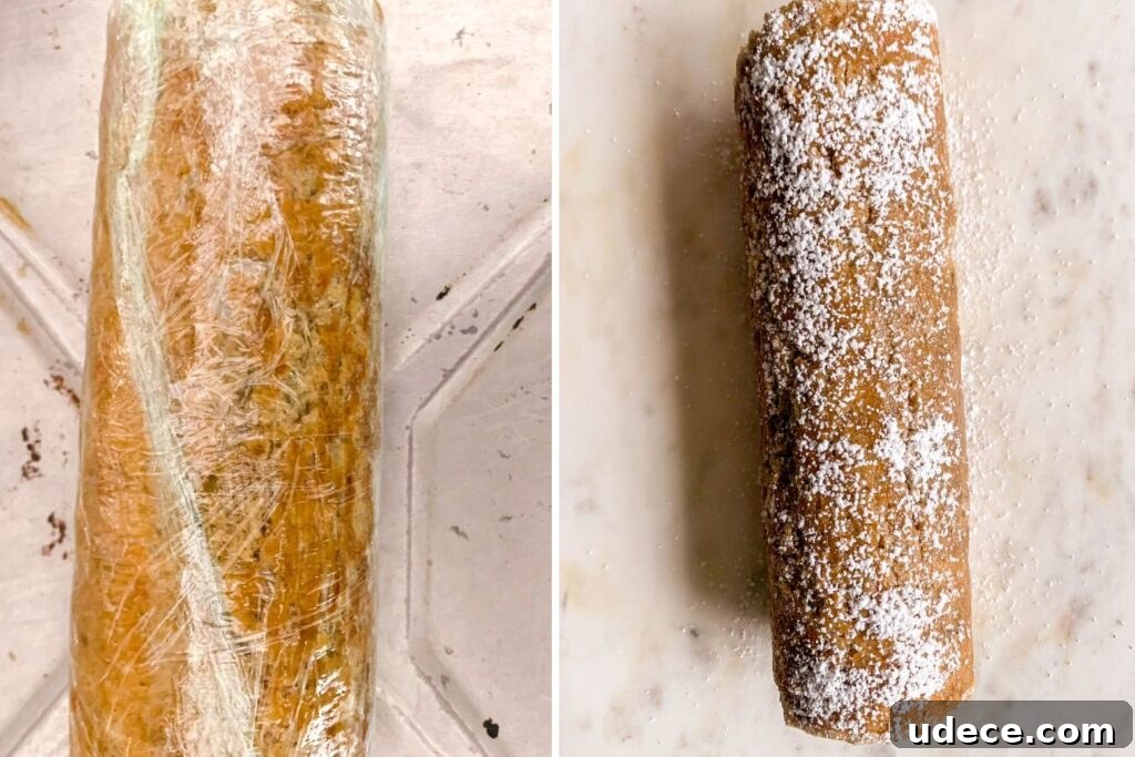 Banana Roll Cake with Cream Cheese Frosting Recipe 11 img 31021 10