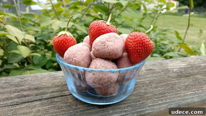 Strawberry Shortcake Energy Bites: No-Bake Protein Snack Recipe 2 sugar-free energy bites recipe