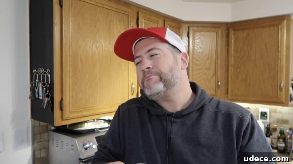 Instant Pot Deluxe Hamburger Stew Recipe in 30 Minutes 24 Man looking very happy