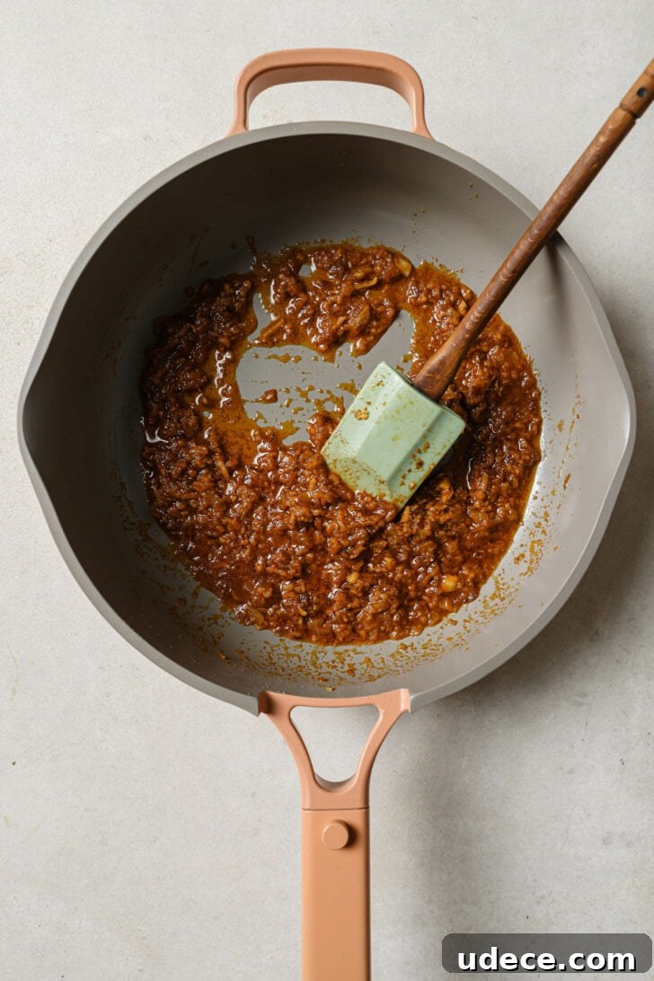 Authentic Butter Chicken Recipe: Tried and Perfected After 20 Tests 21 Sautéed onions, garlic and ginger with spices in a skillet to make sauce for Butter Chicken.