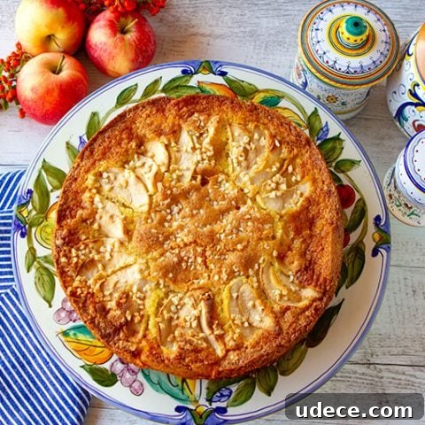 Fall Apple Almond Cake