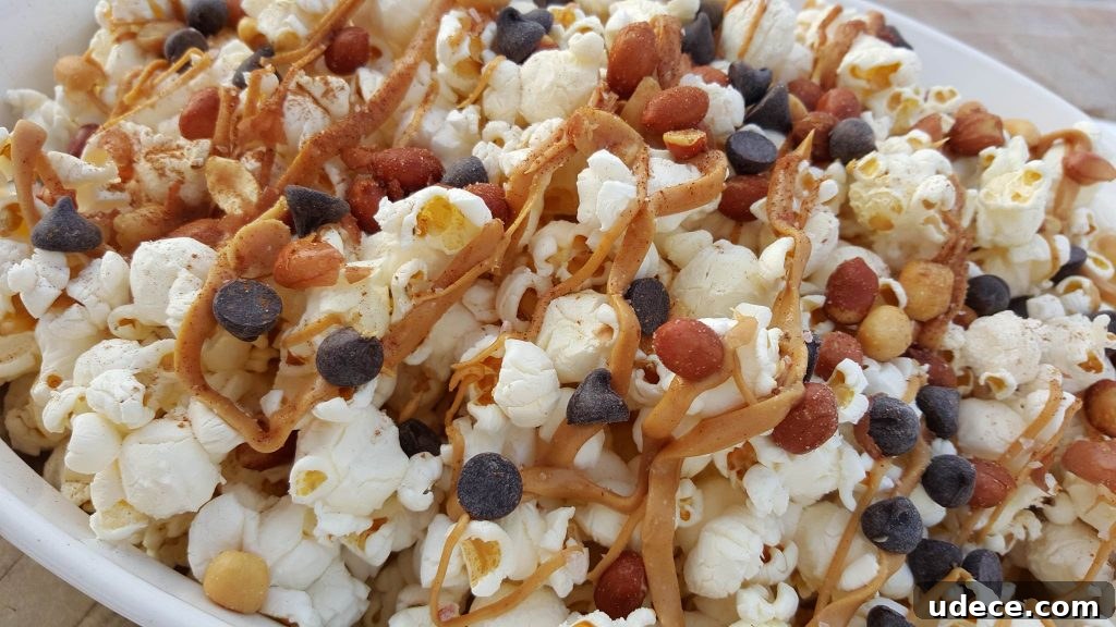 Salted Caramel Peanut Butter Popcorn Recipe 2 CleanFoodCrush Salty-Sweet Peanut Butter Popcorn