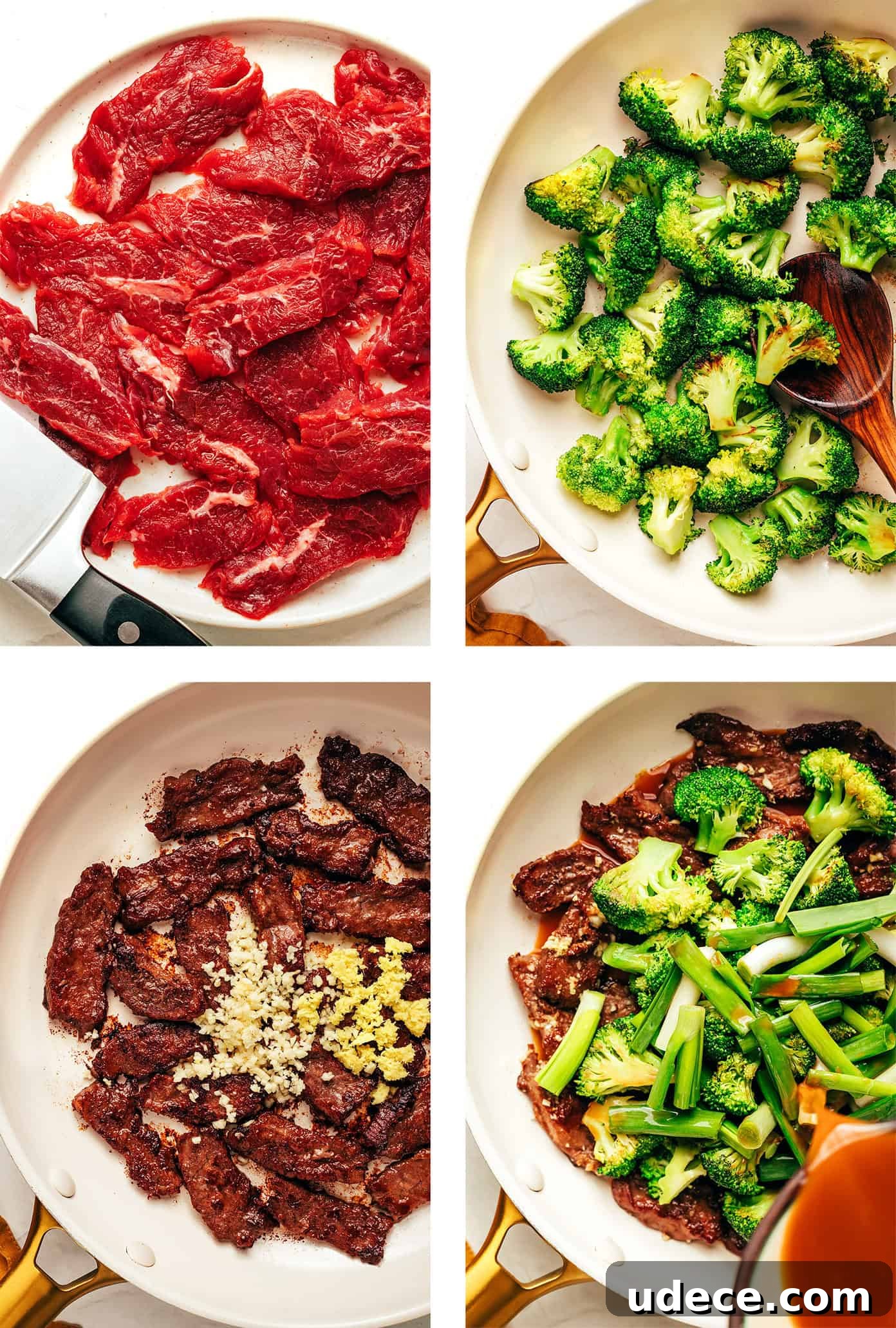This easy beef and broccoli stir-fry features tender steak, crisp broccoli, and a bold, garlicky sauce — all ready in just 30 minutes. step by step photos showing how to make beef and broccoli