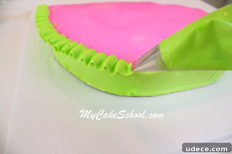How to Make a Watermelon Sheet Cake: Step-by-Step Tutorial 2 Watermelon cake with seeds