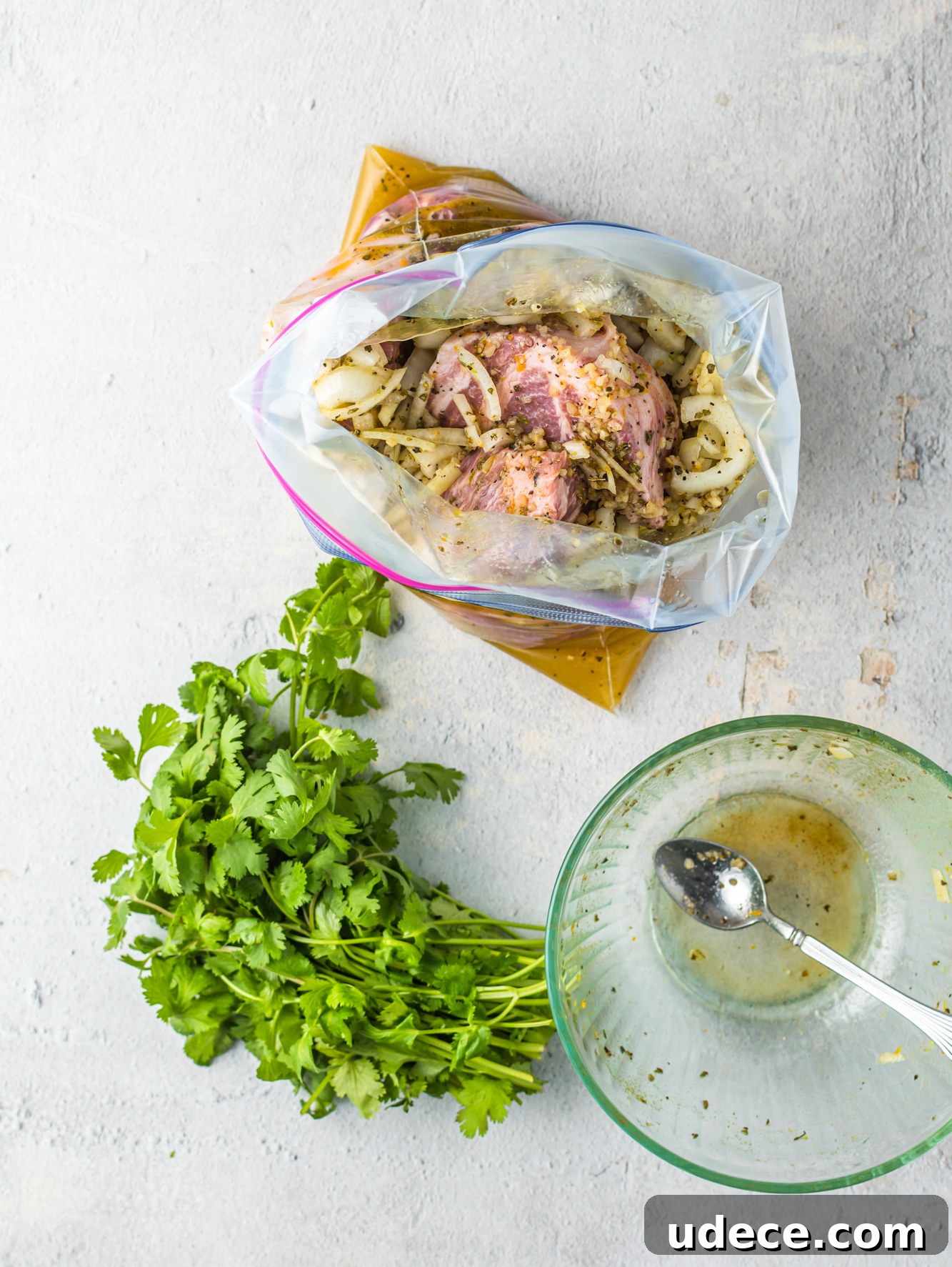 Juicy Instant Pot Pork Roast with Garlic and Herbs 5 Instant Pot Pork Roast with bag of pork