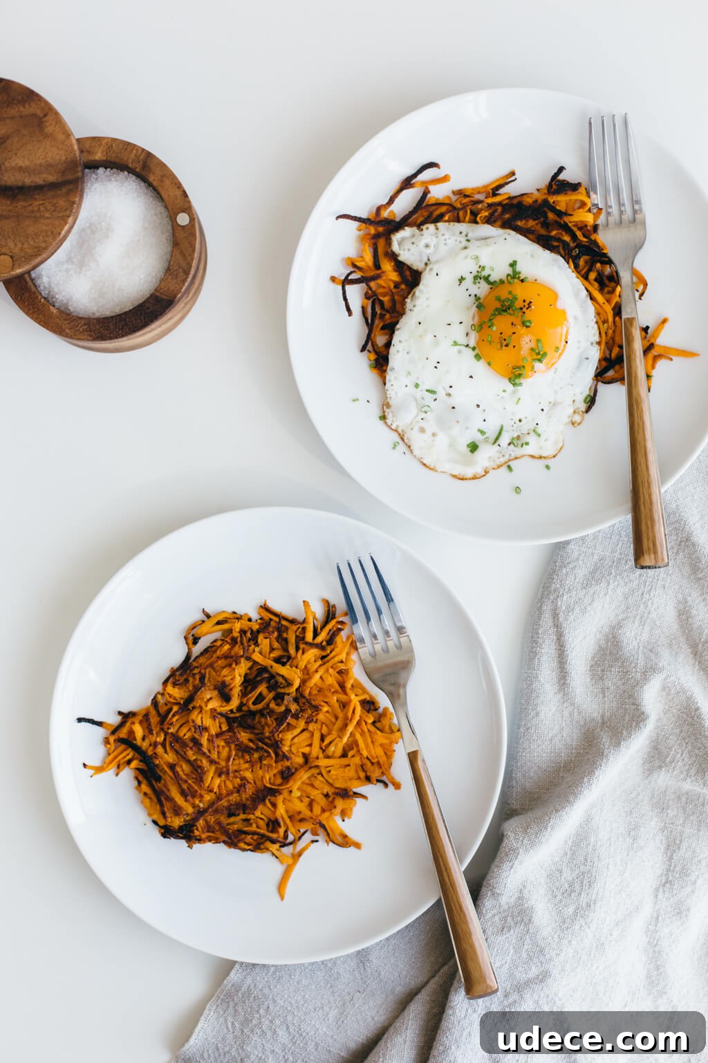 (gluten-free, vegan, paleo) These sweet potato hash browns make for the most delicious and healthy breakfast!