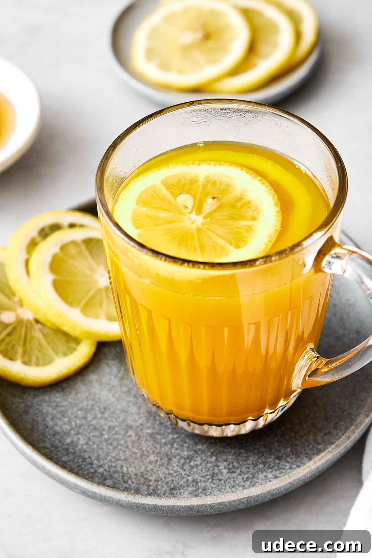 A cup of turmeric tea.